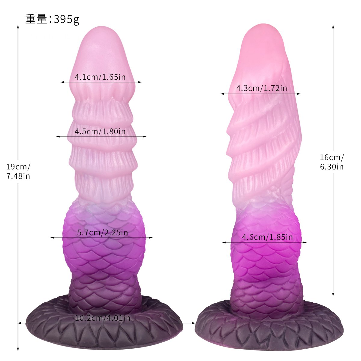 Gradient Inflatable – Silicone Inflatable Dildo | Gradient, Pink - Image 11