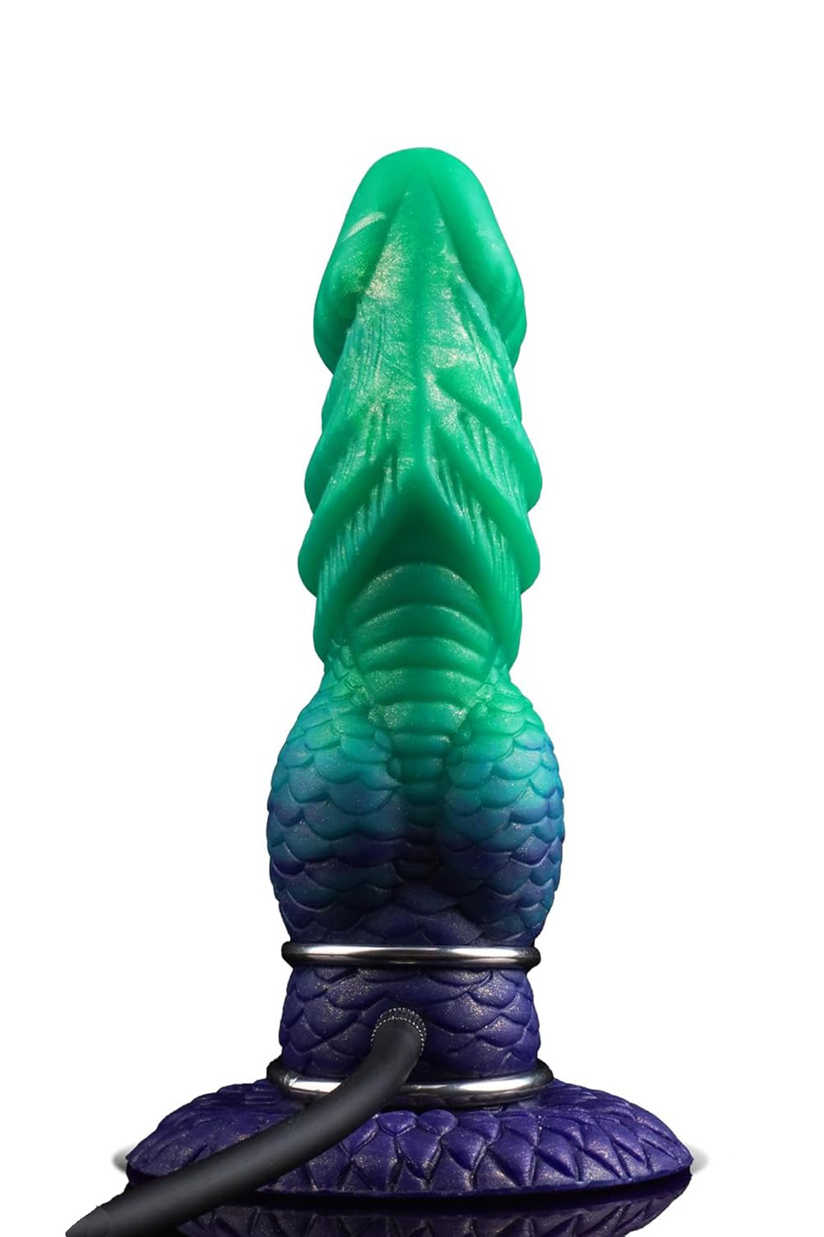 Gradient Inflatable – Silicone Inflatable Dildo | Gradient, Green - Image 4