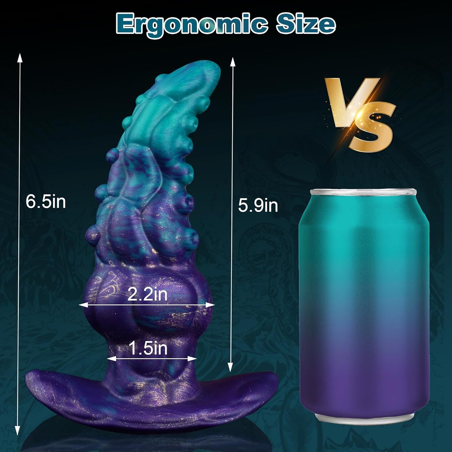 Bart – Liquid Silicone Dildo | Spiral, Gradient, Ocean Mutanttoys - Image 19