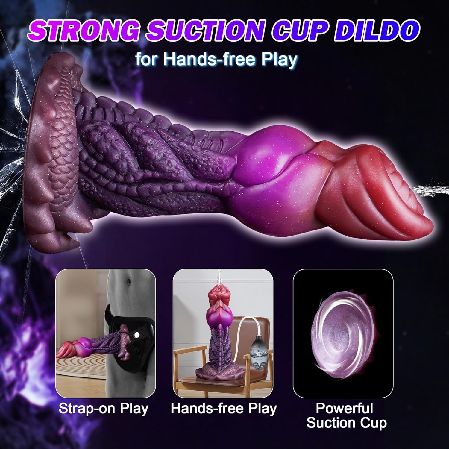 Perry – Silicone Spray Dildo | Spray, Suction Base, Realistic - Image 4