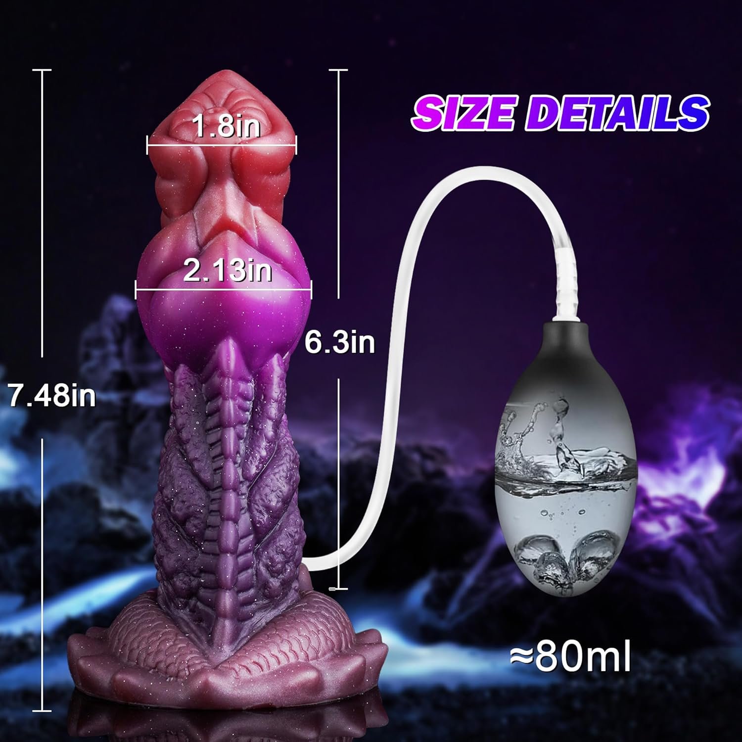 Perry – Silicone Spray Dildo | Spray, Suction Base, Realistic - Image 8