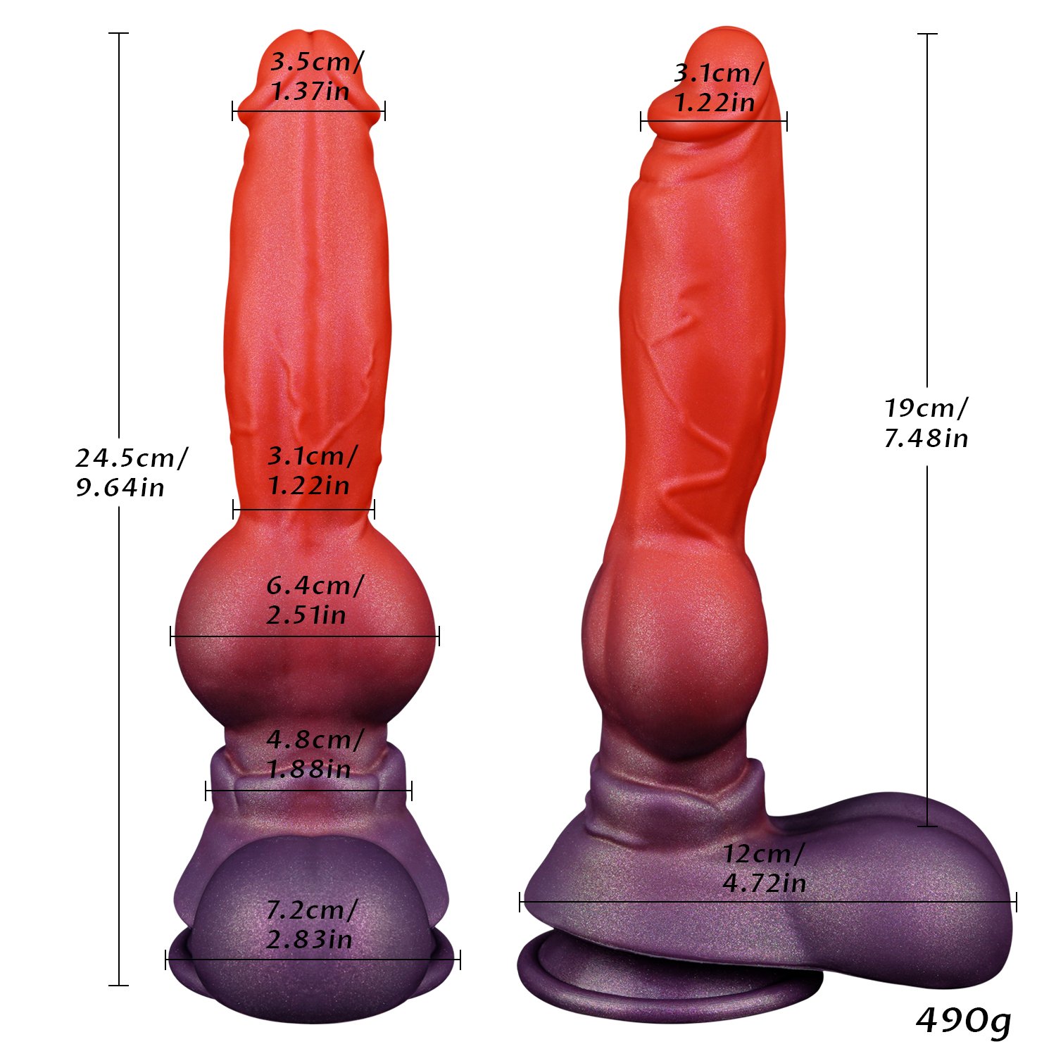 Extended Alien Style Elite Liquid Silicone Dildo - Image 15