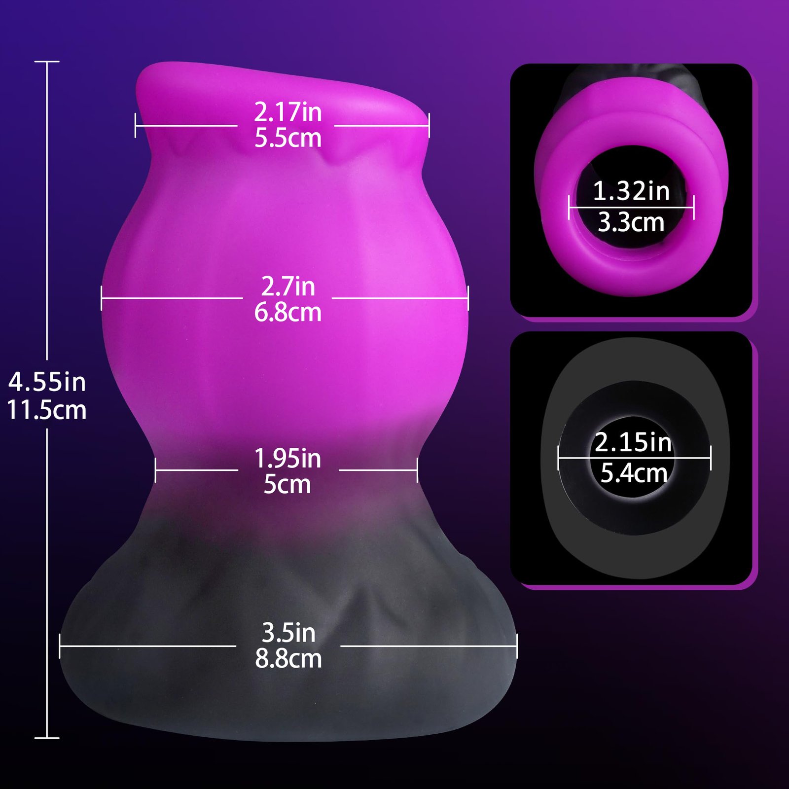 Liquid Silicone Professional Multi-Functional Anal Plugs - Image 4