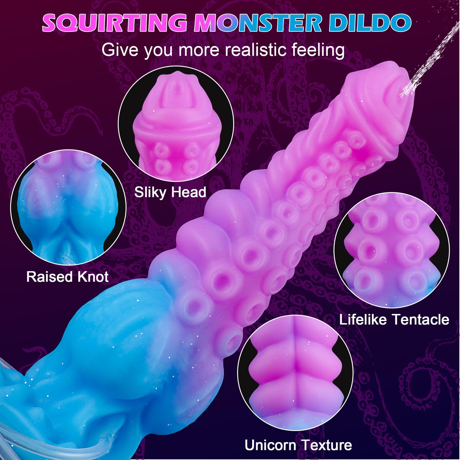 Classic – Silicone Spray Dildo | Spray, Suction Base, Realistic - Image 6