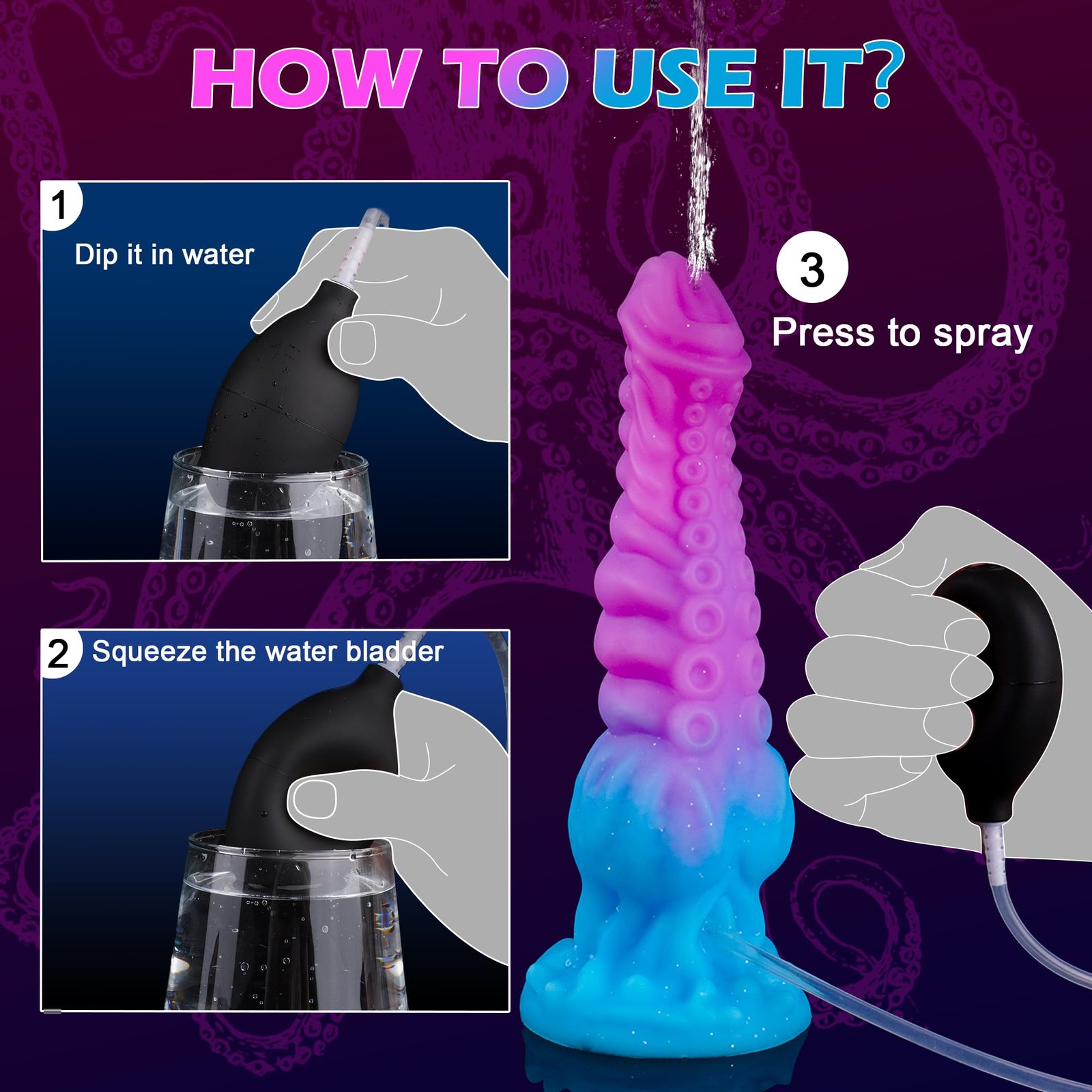 Classic – Silicone Spray Dildo | Spray, Suction Base, Realistic - Image 8
