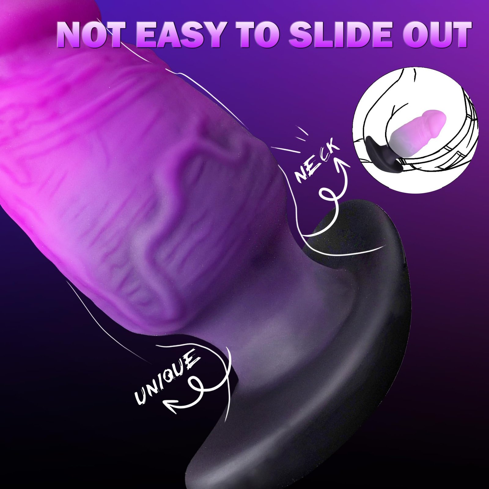 Maurice – Liquid Silicone Dildo | Harness Compatible, Deep, Deep Ocean, Gradient - Image 6