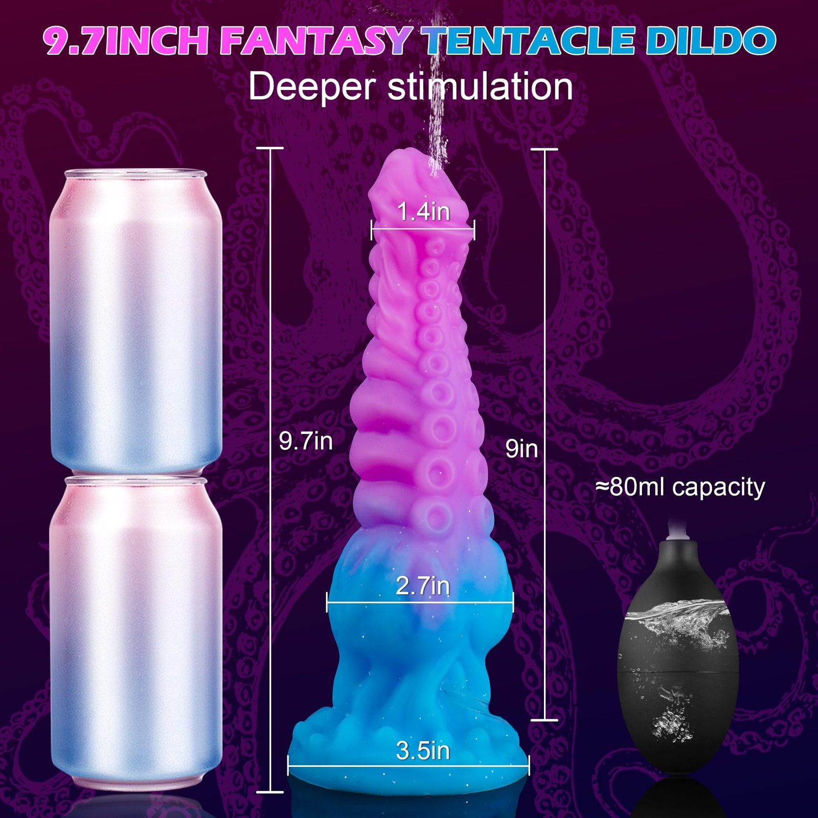 Classic – Silicone Spray Dildo | Spray, Suction Base, Realistic - Image 10