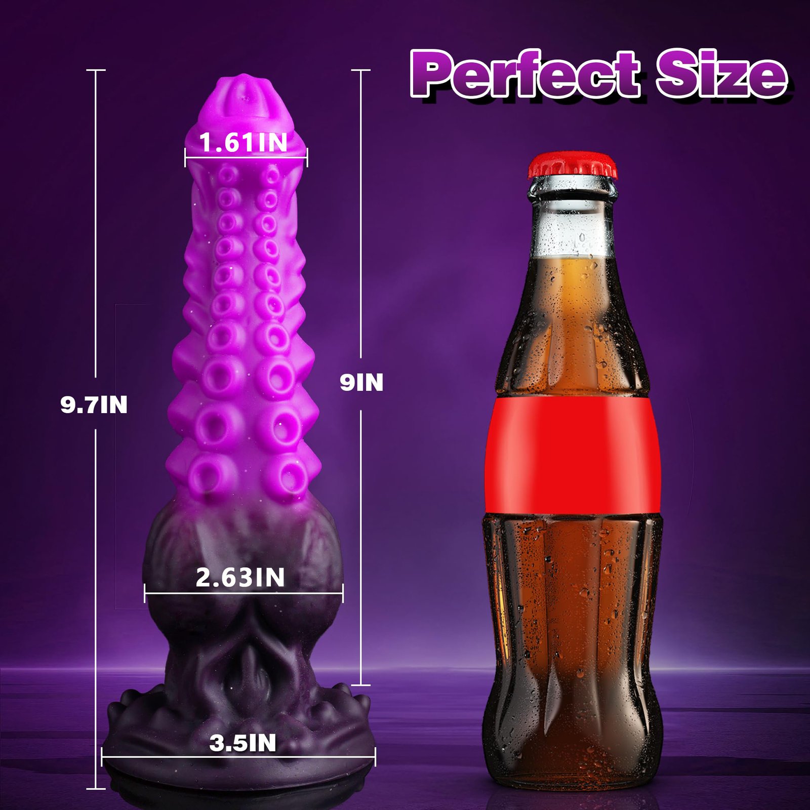 Galactic Ridge – Silicone Dildo | Suction Base, Ridge, Fantasy - Image 6