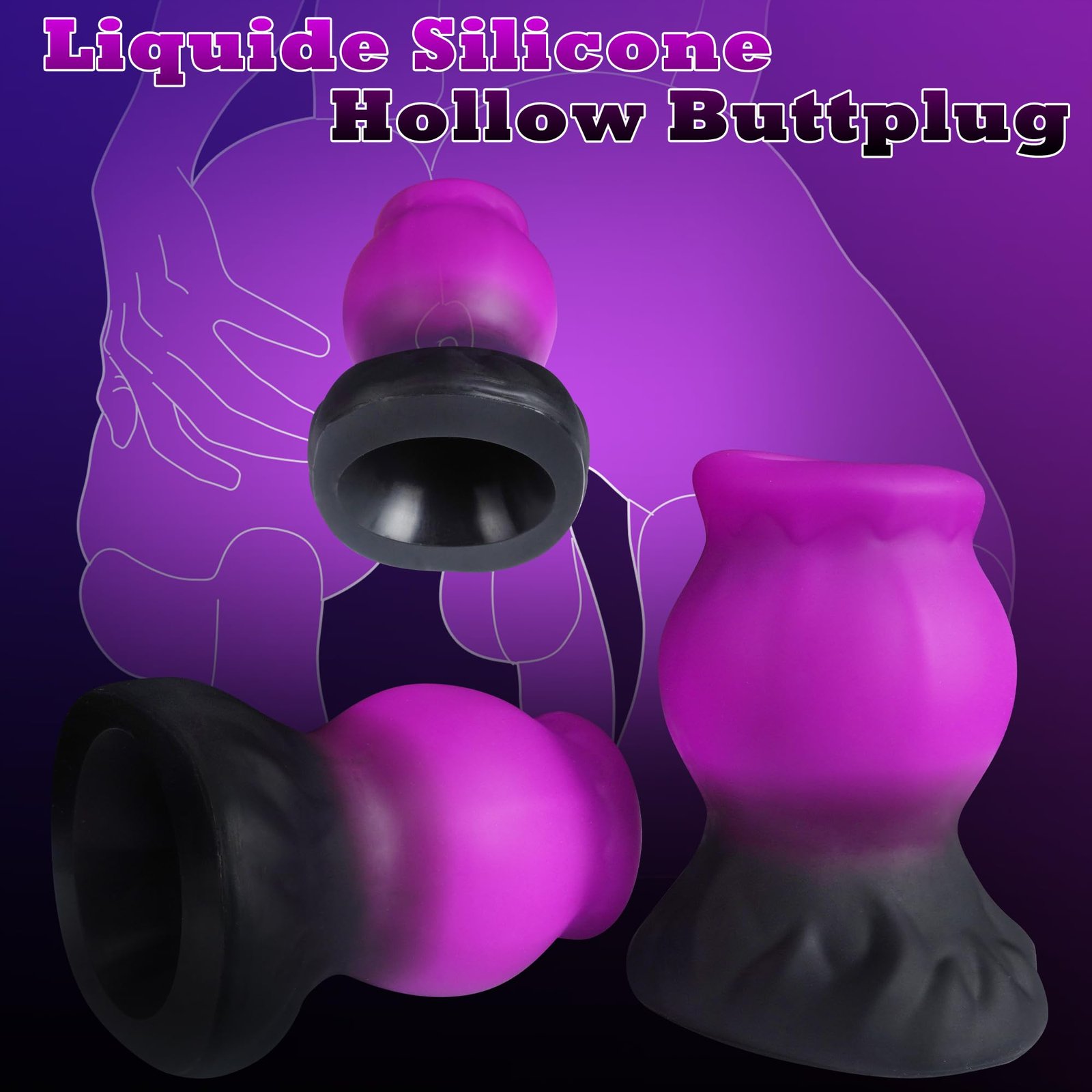 Liquid Silicone Professional Multi-Functional Anal Plugs - Image 11
