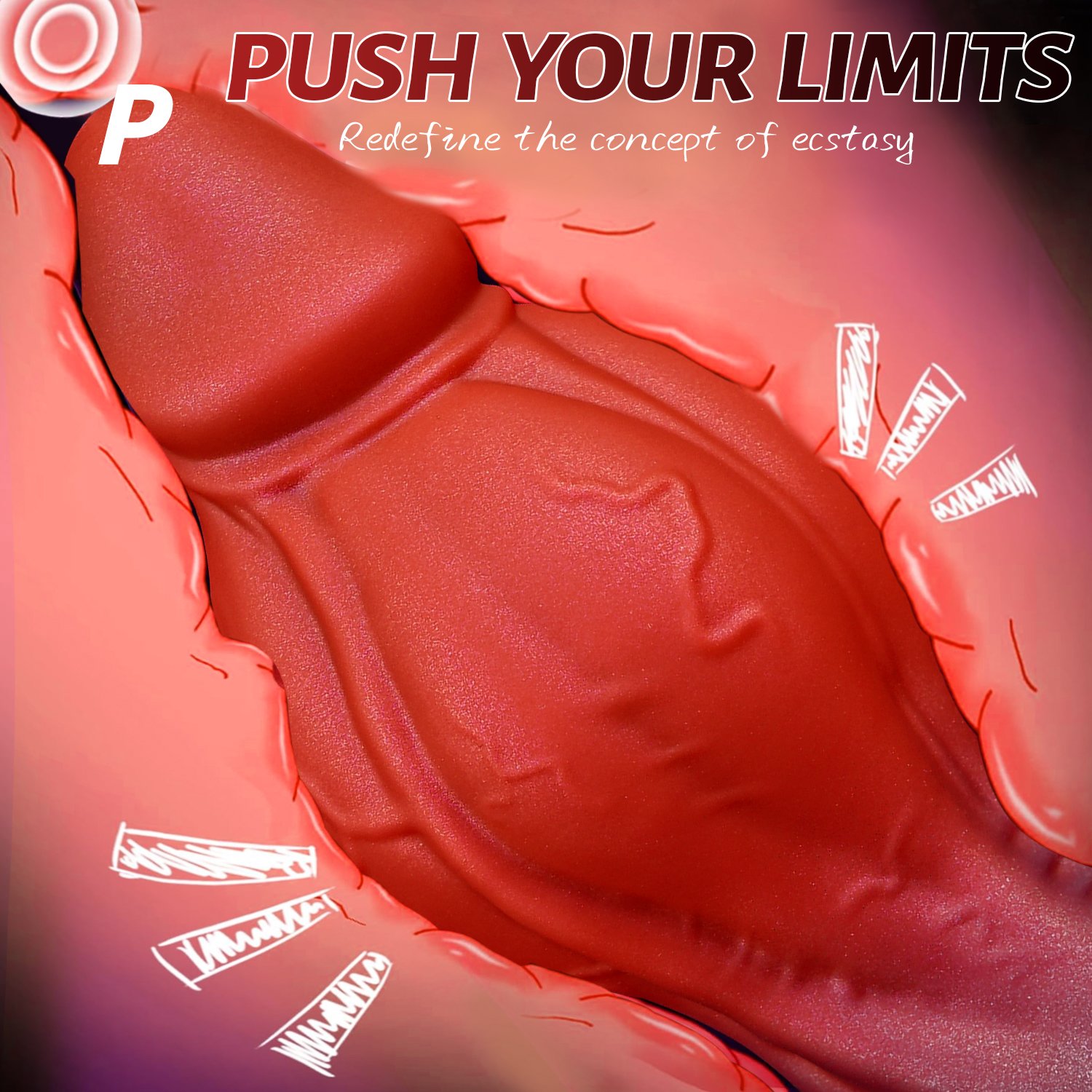 Alien Vein Liquid Silicone Anal Plug (BR) - Image 9