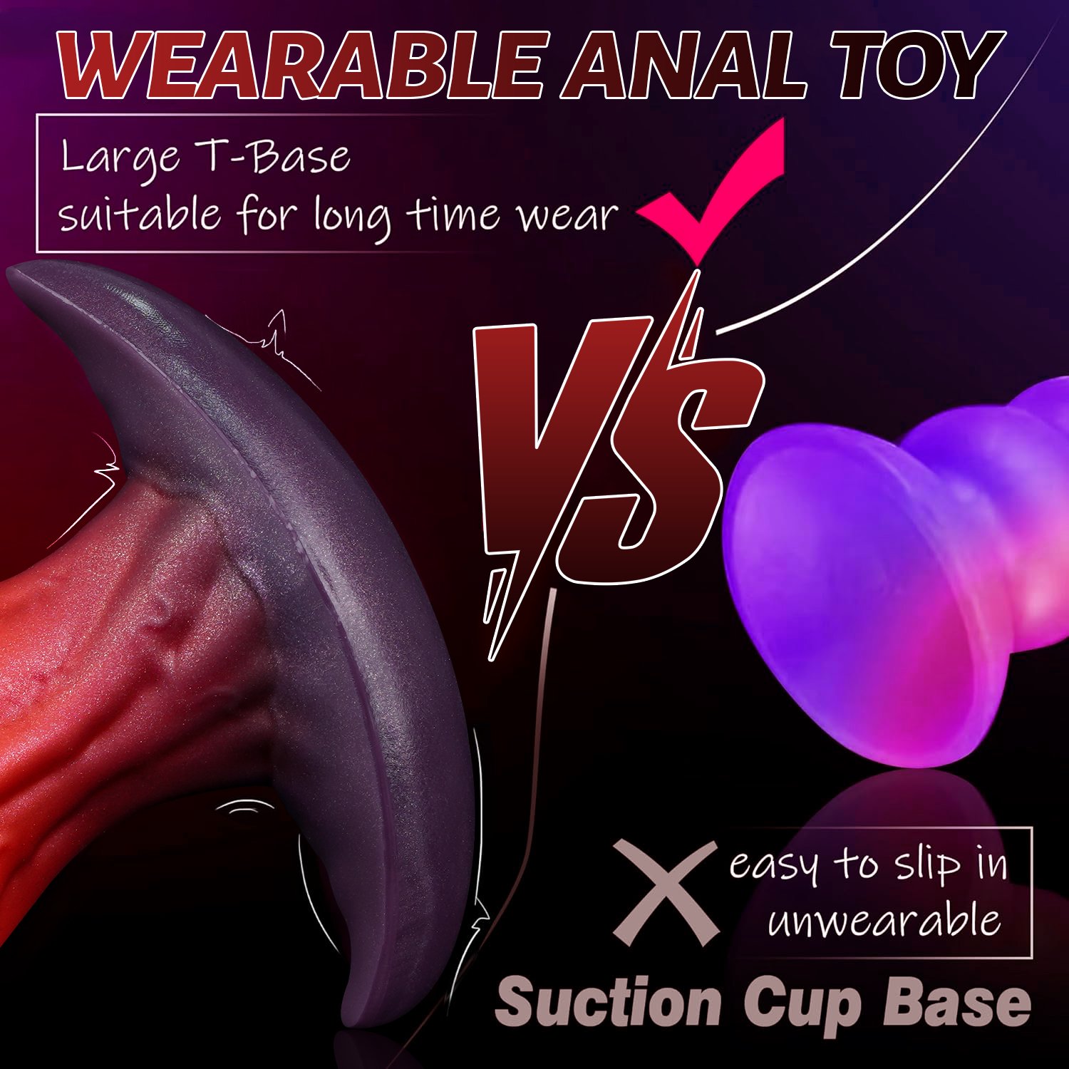 Alien Vein Liquid Silicone Anal Plug (BR) - Image 11
