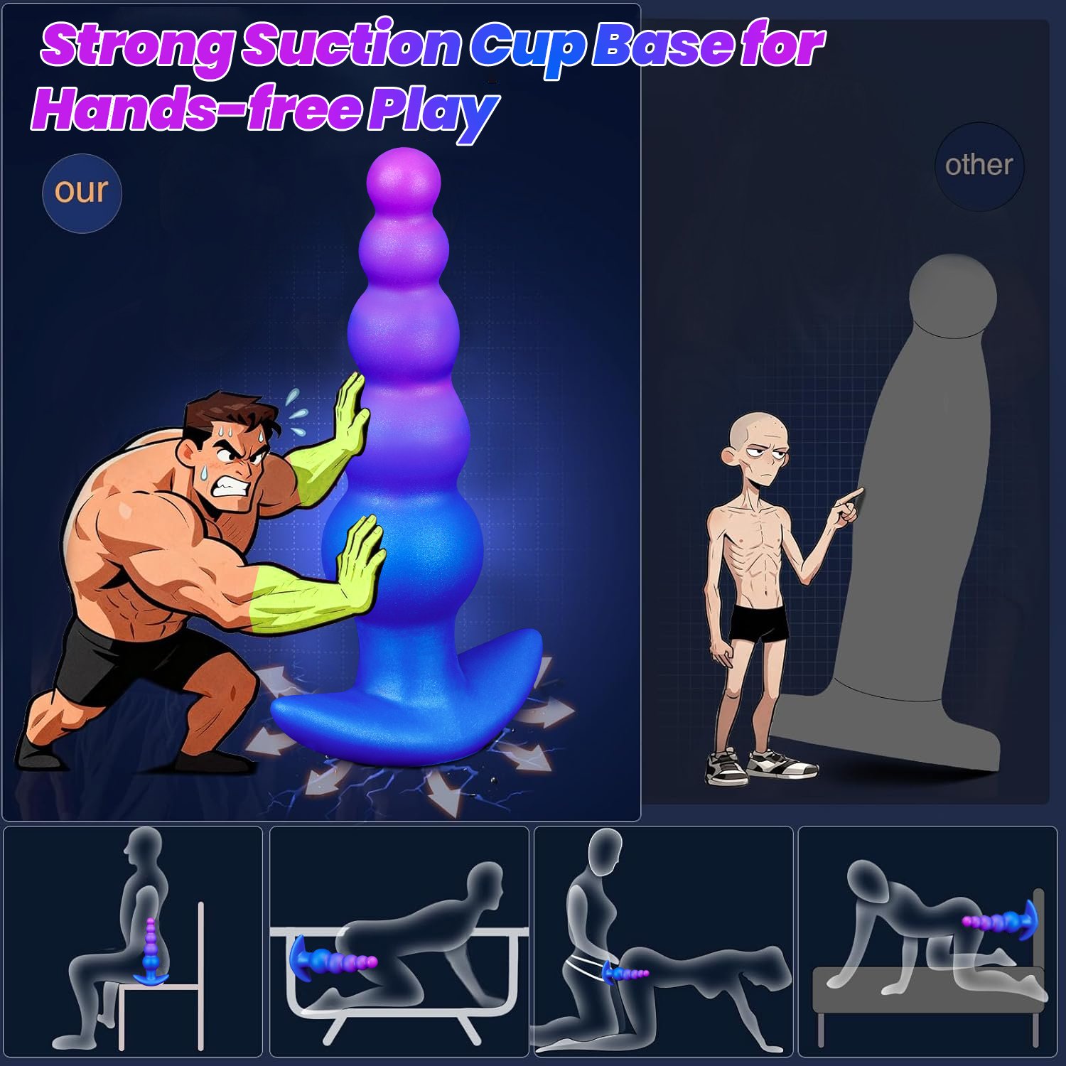 10-Pattern Smart Vibration Premium Liquid Silicone Dildo - Image 8