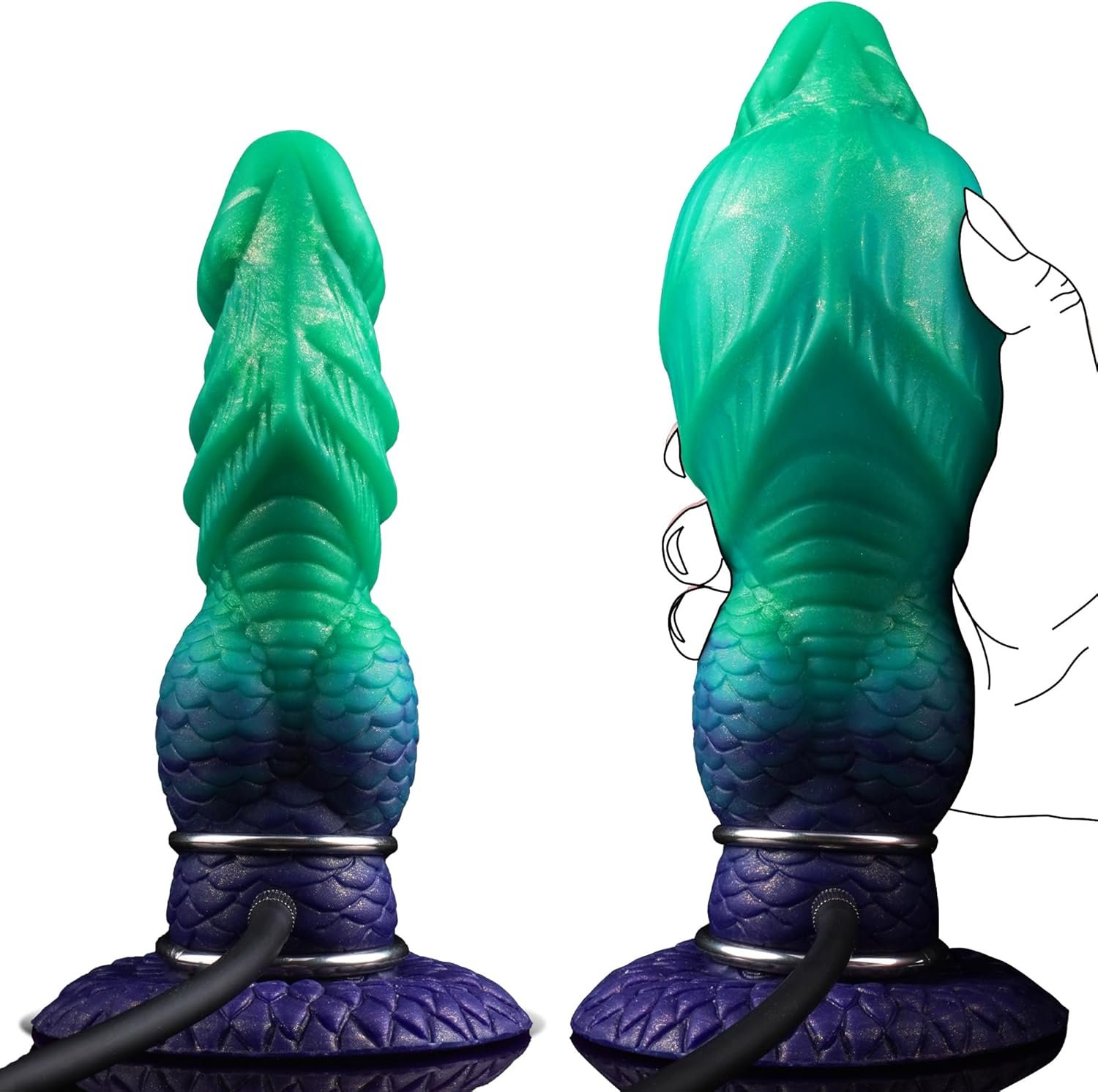 Gradient Inflatable – Silicone Inflatable Dildo | Gradient, Green