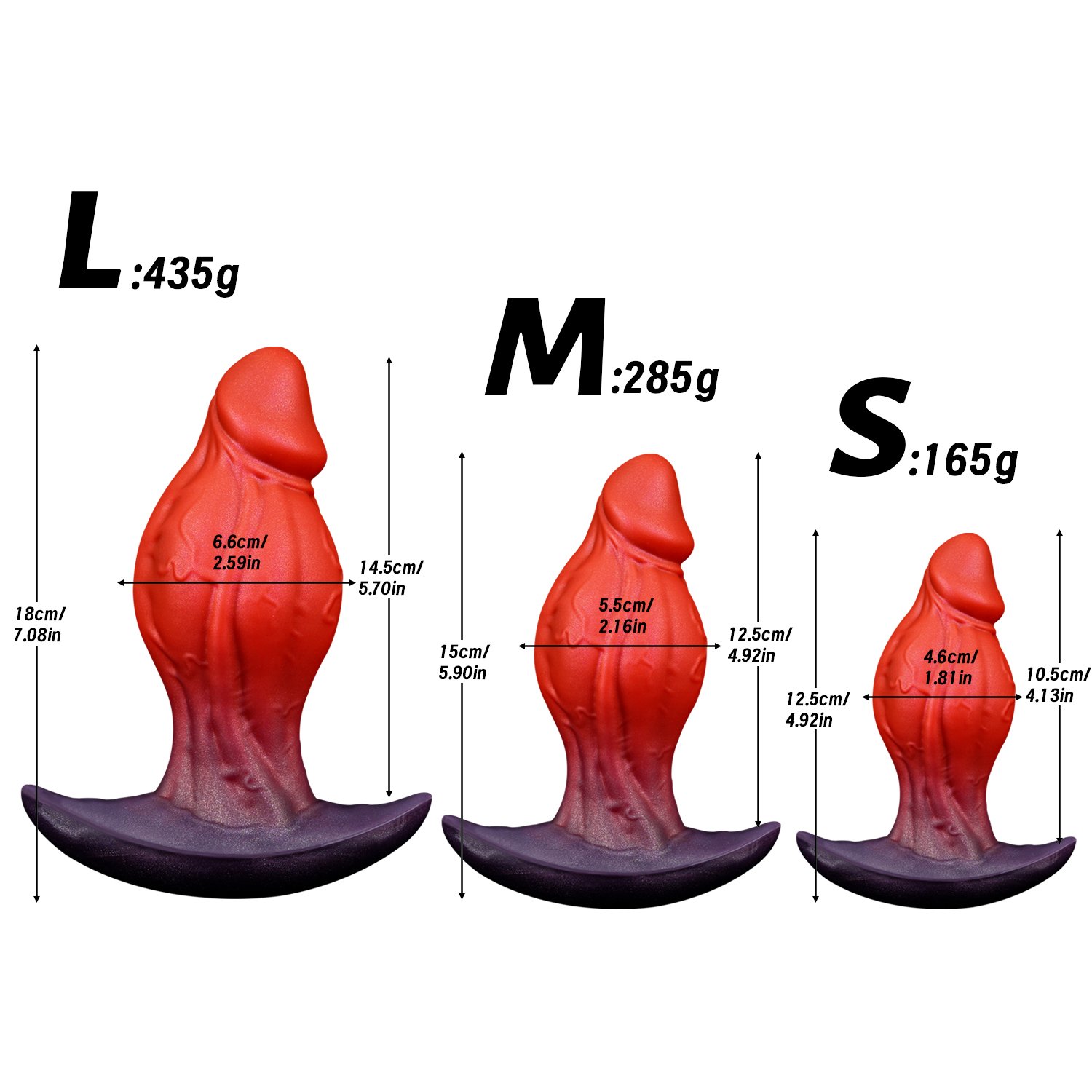 Alien Vein Liquid Silicone Anal Plug (BR) - Image 7