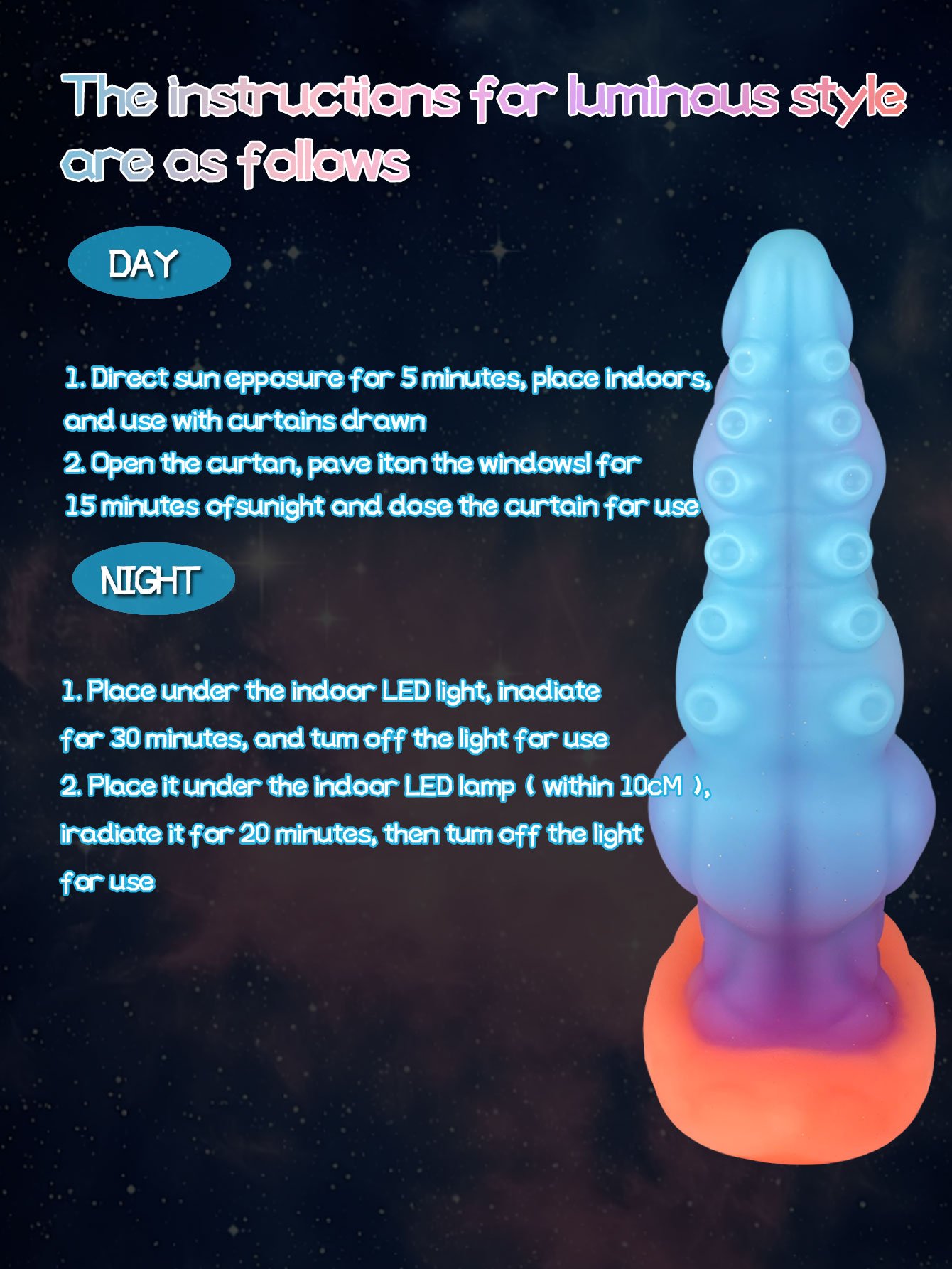 Bart – Liquid Silicone Dildo | Spiral, Gradient, Ocean Mutanttoys - Image 2