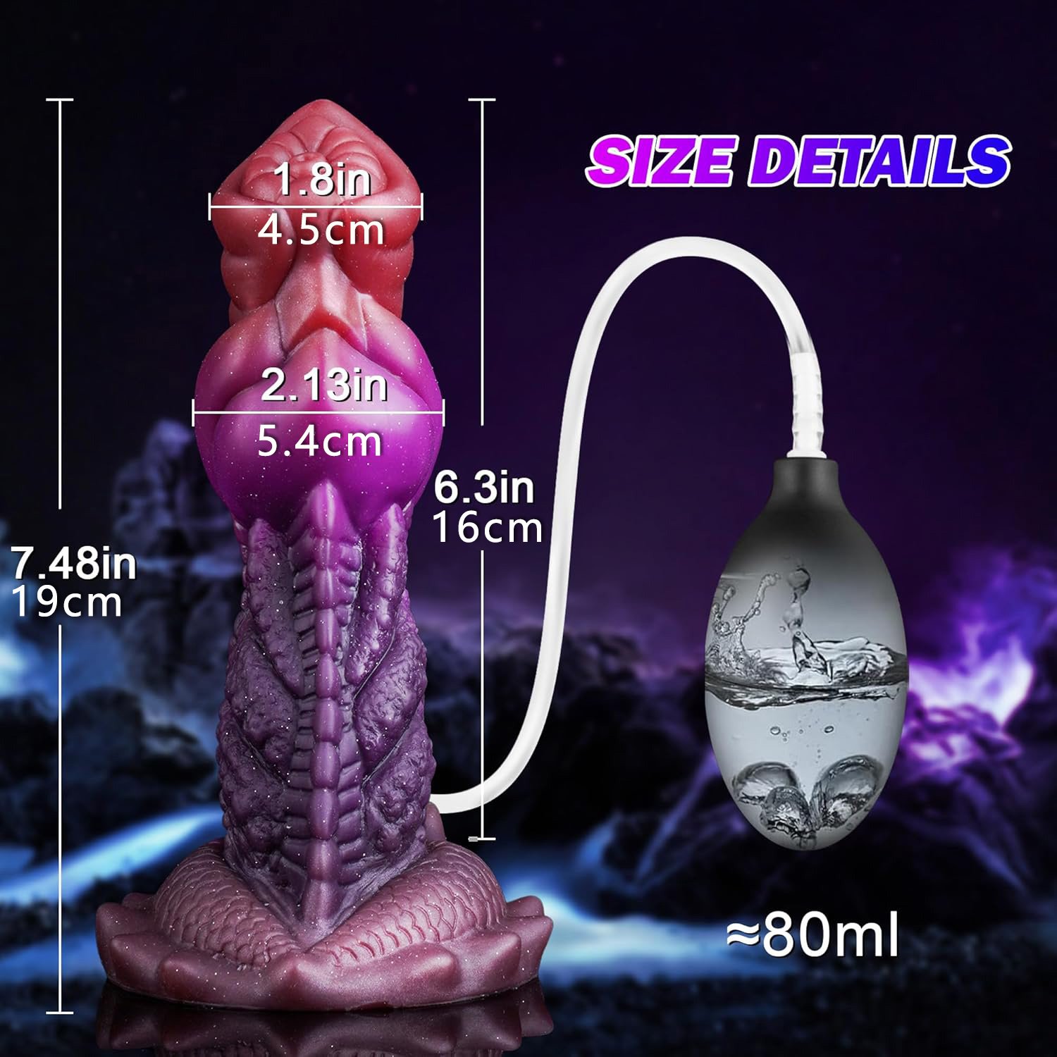 Perry – Silicone Spray Dildo | Spray, Suction Base, Realistic - Image 11