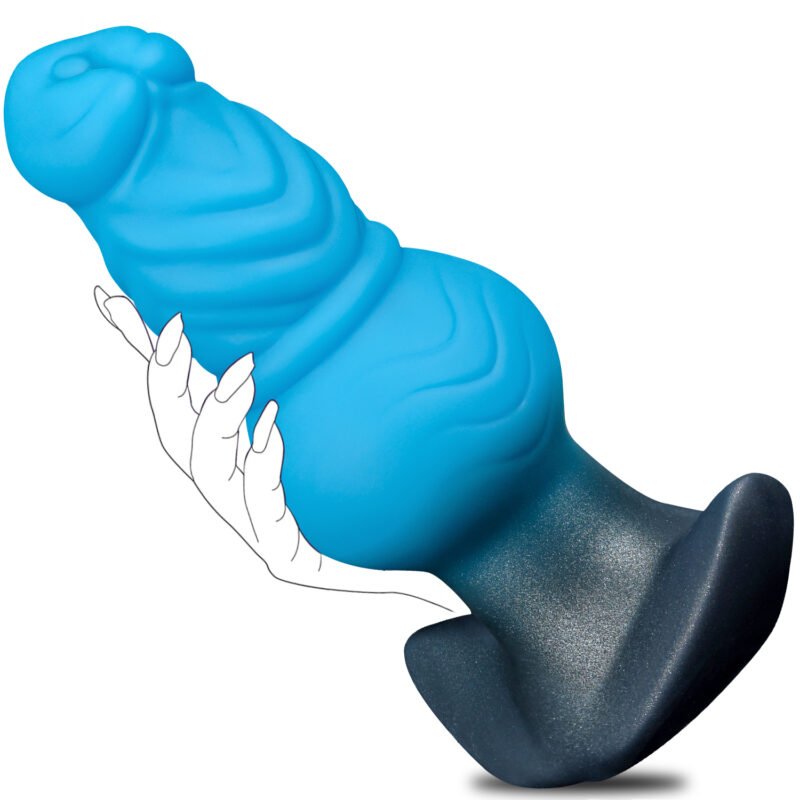 The Blue Evolution Premium Liquid Silicone Dildo