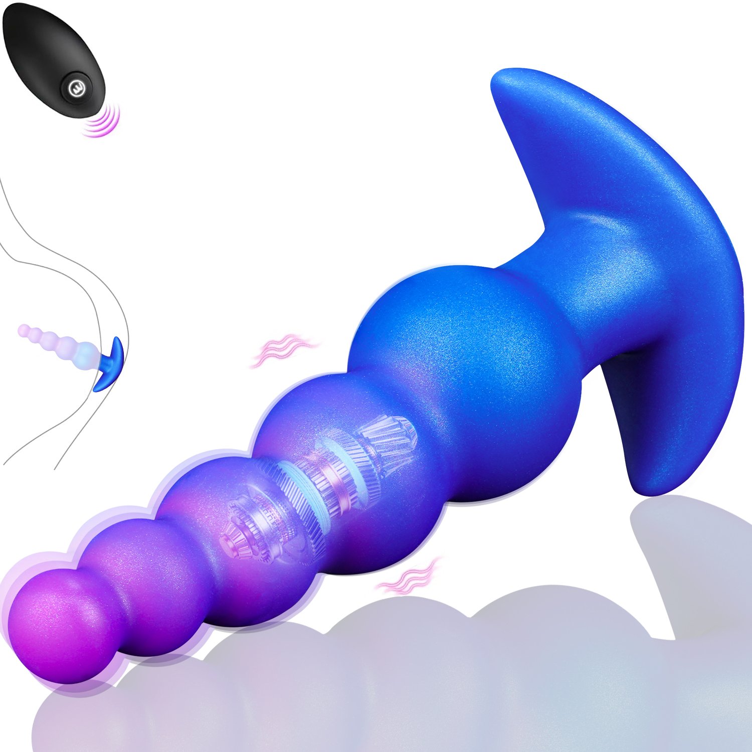 10-Pattern Smart Vibration Premium Liquid Silicone Dildo