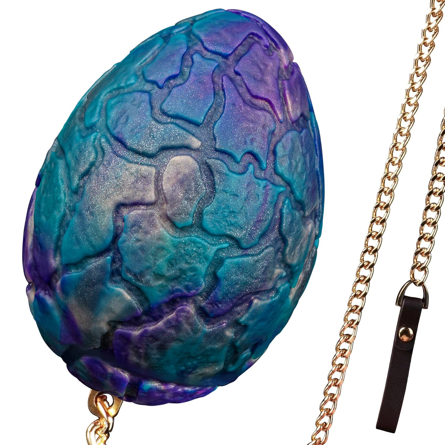 Crackle Texture Bionic Egg Anal Plugs - Liquid Silicone Edition - Image 2