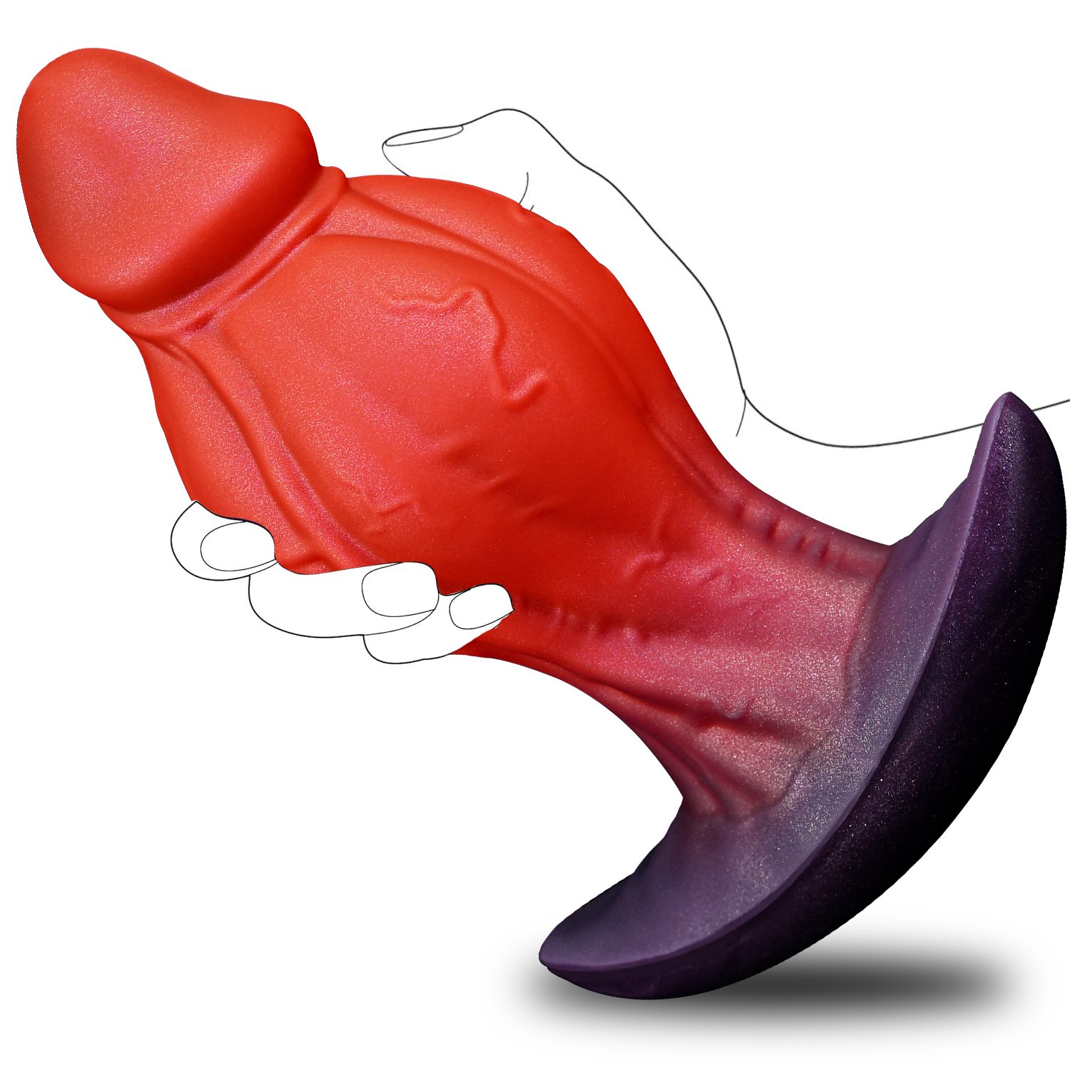 Alien Vein Liquid Silicone Anal Plug (BR) - Image 2