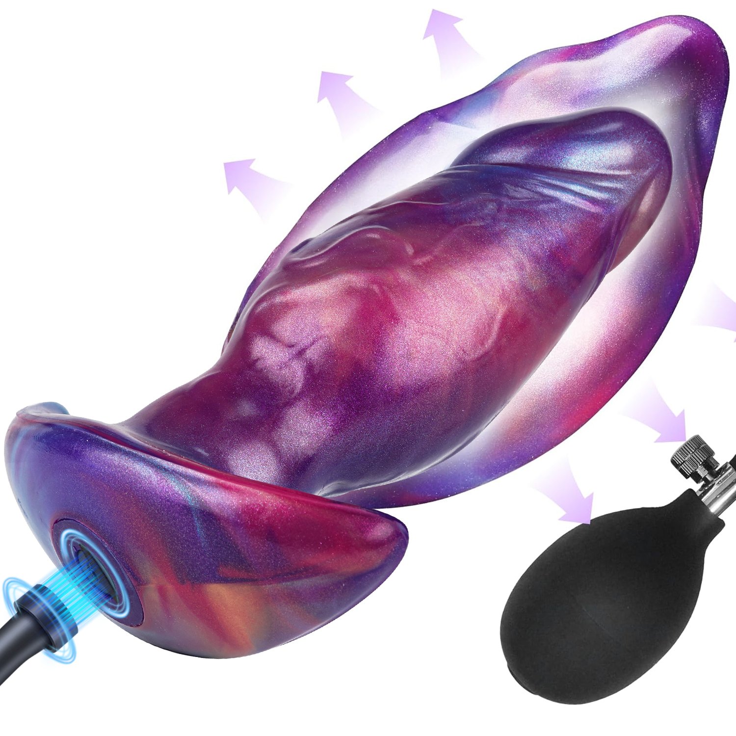 Gradient Inflatable – Silicone Inflatable Dildo | Segmented, Body-Safe, Gradient